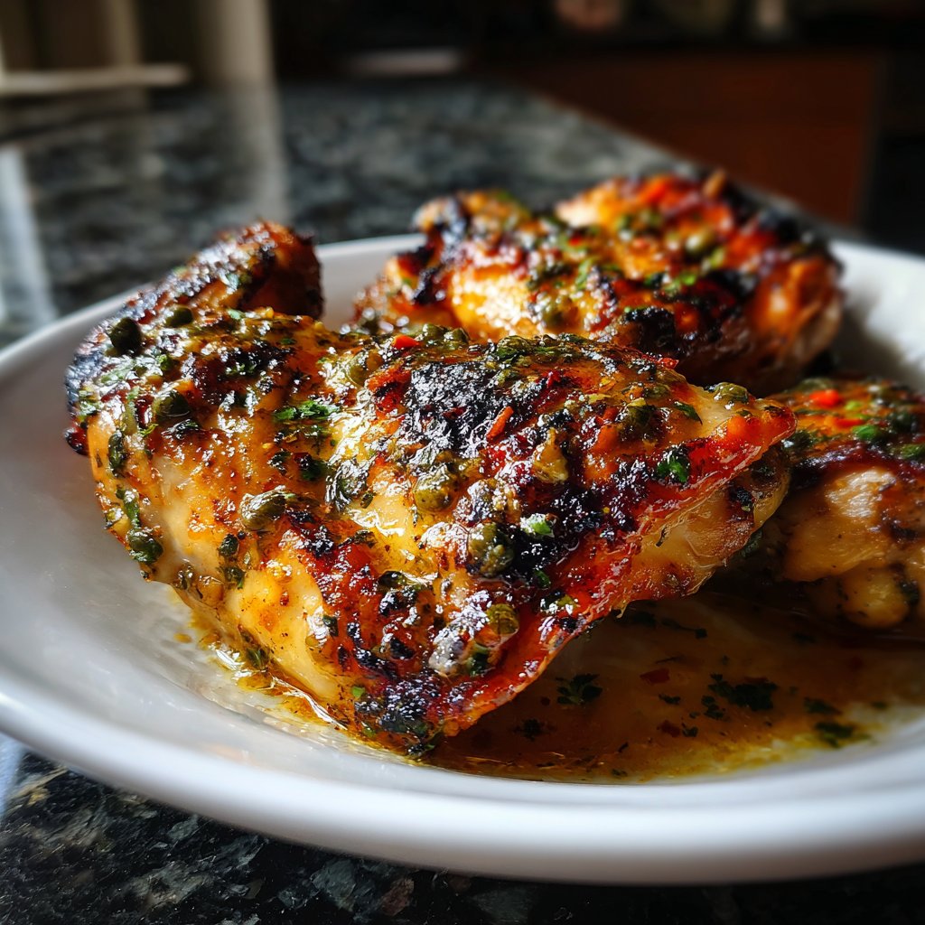 Hähnchen mit Zitronen-Kapern-Sauce