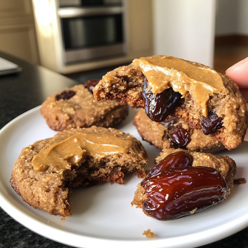 Gesunde Kekse mit Datteln & Erdnussbutter
