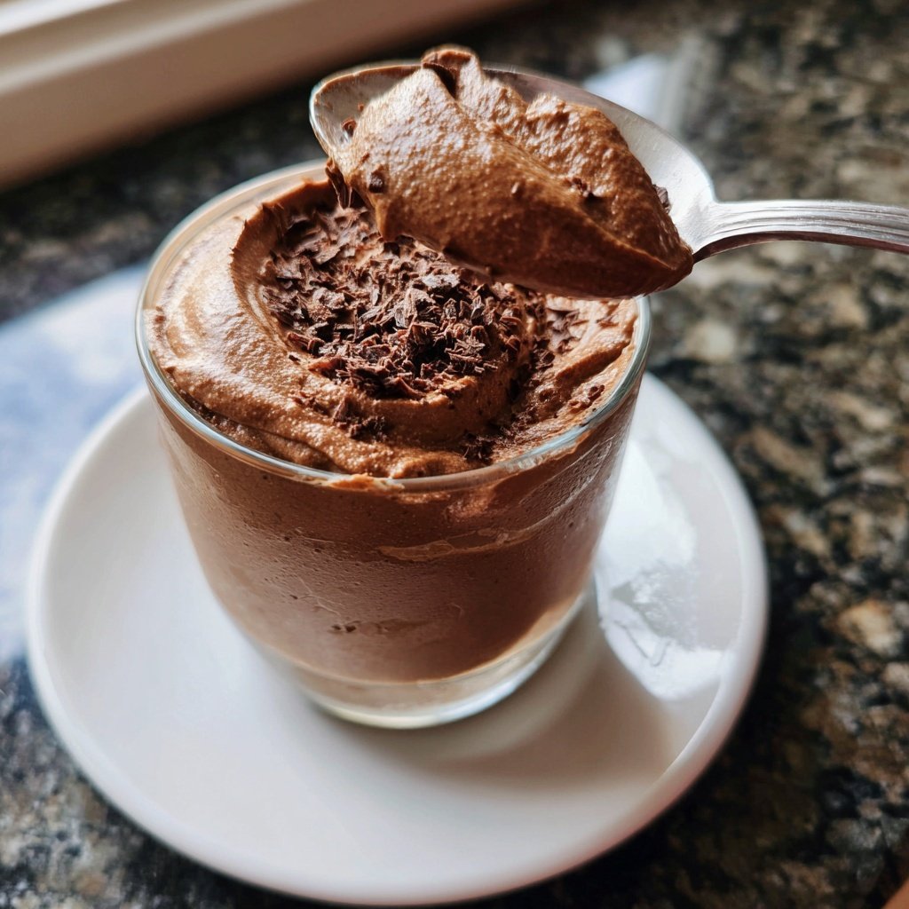 Mousse au Chocolat ohne Ei