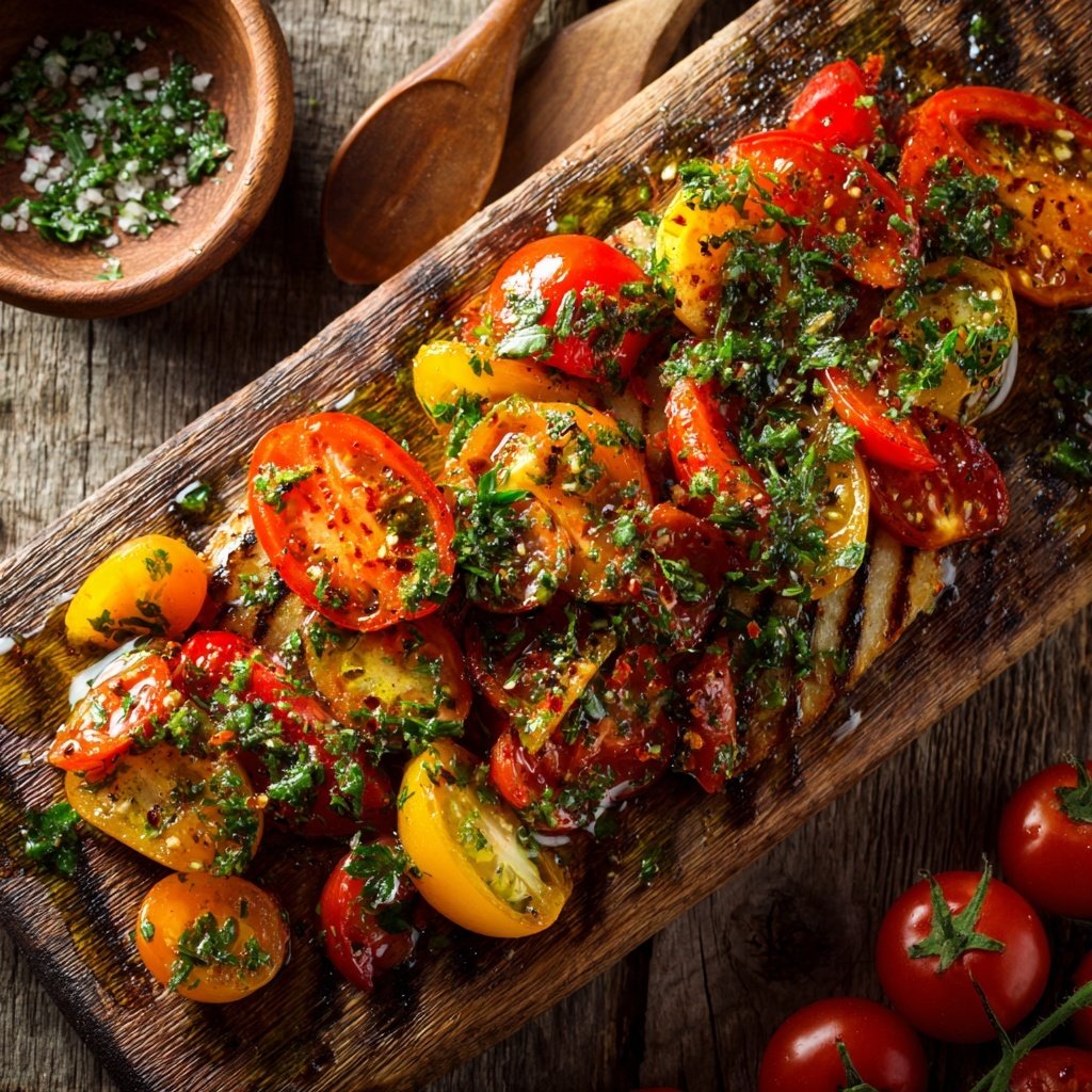Grill Beilagen Mit Tomaten Salat