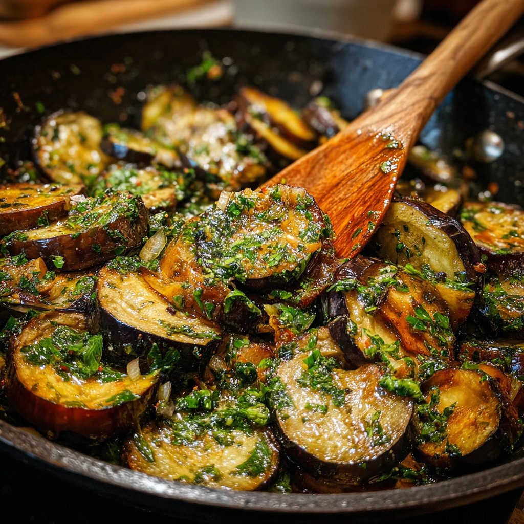 Auberginenpfanne vegan