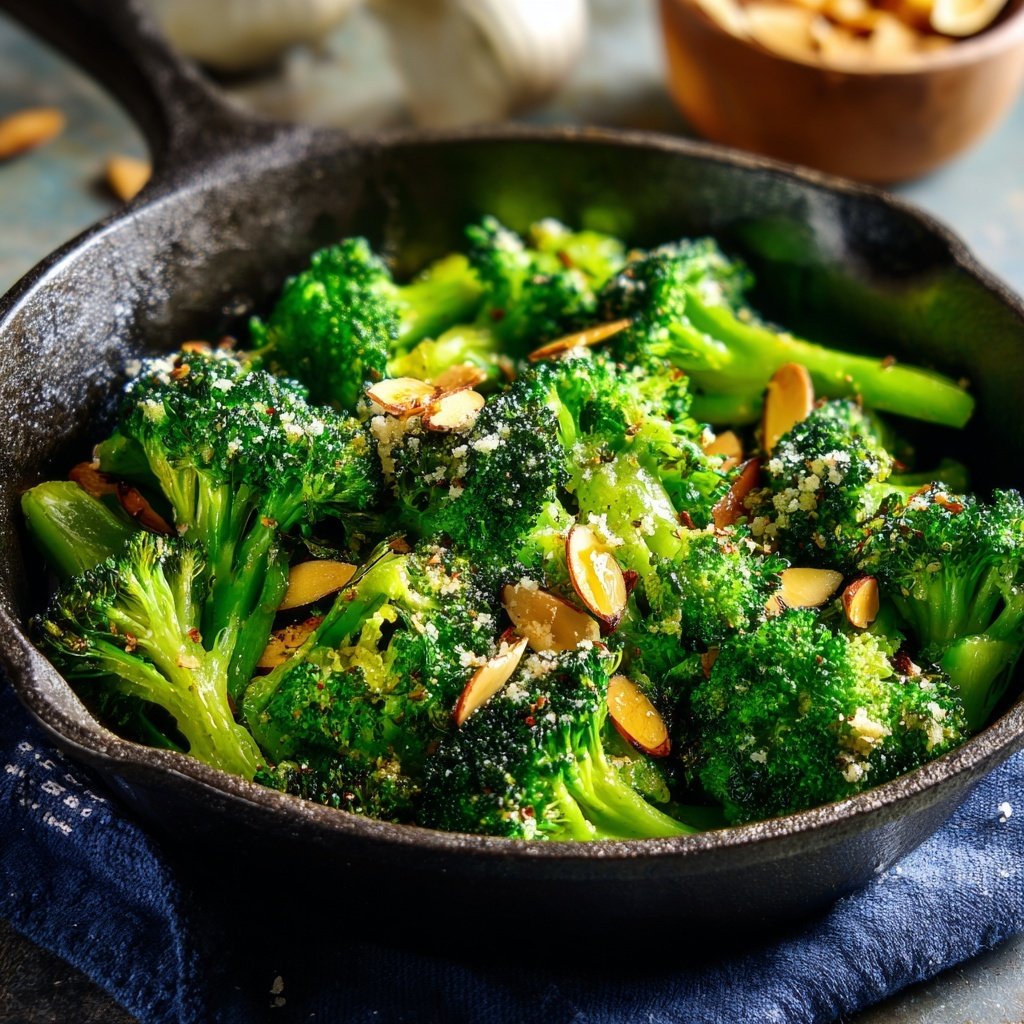 Brokkoli Mandel Pfanne