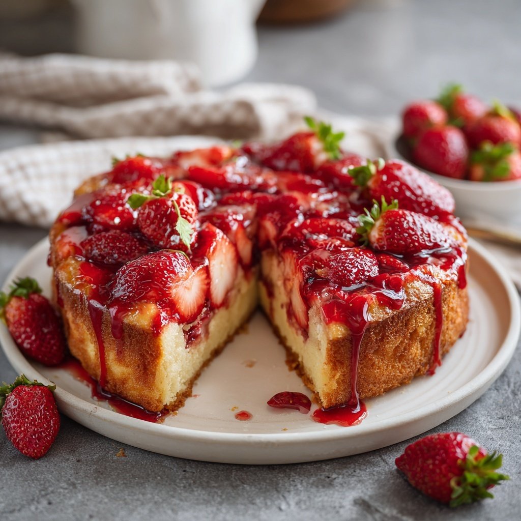 Saftiger Erdbeerkuchen Mit Joghurt Teig