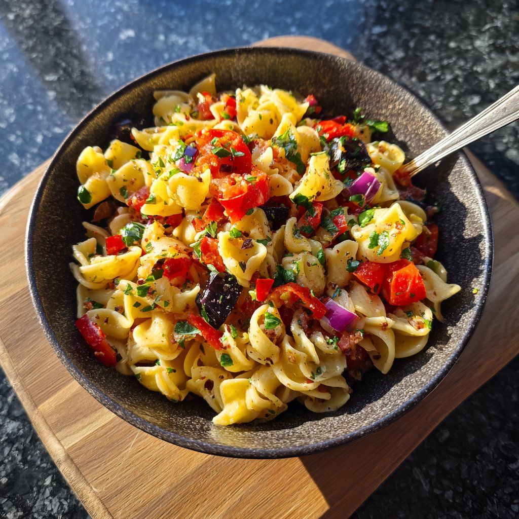 Mediterraner Nudelsalat Schnell