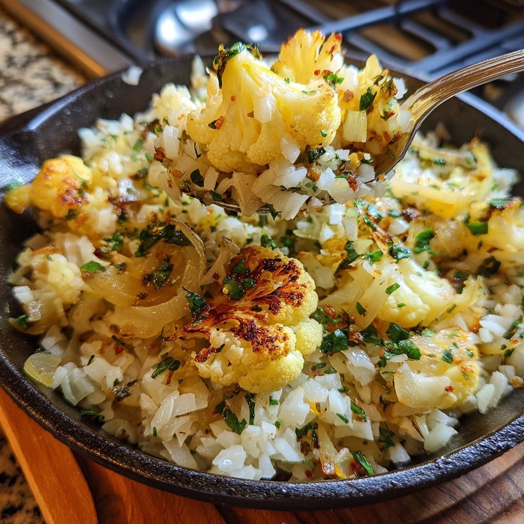 Blumenkohl Reis Pfanne