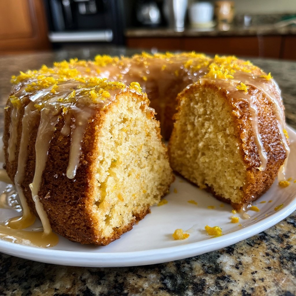 Zitronenkuchen mit Honig