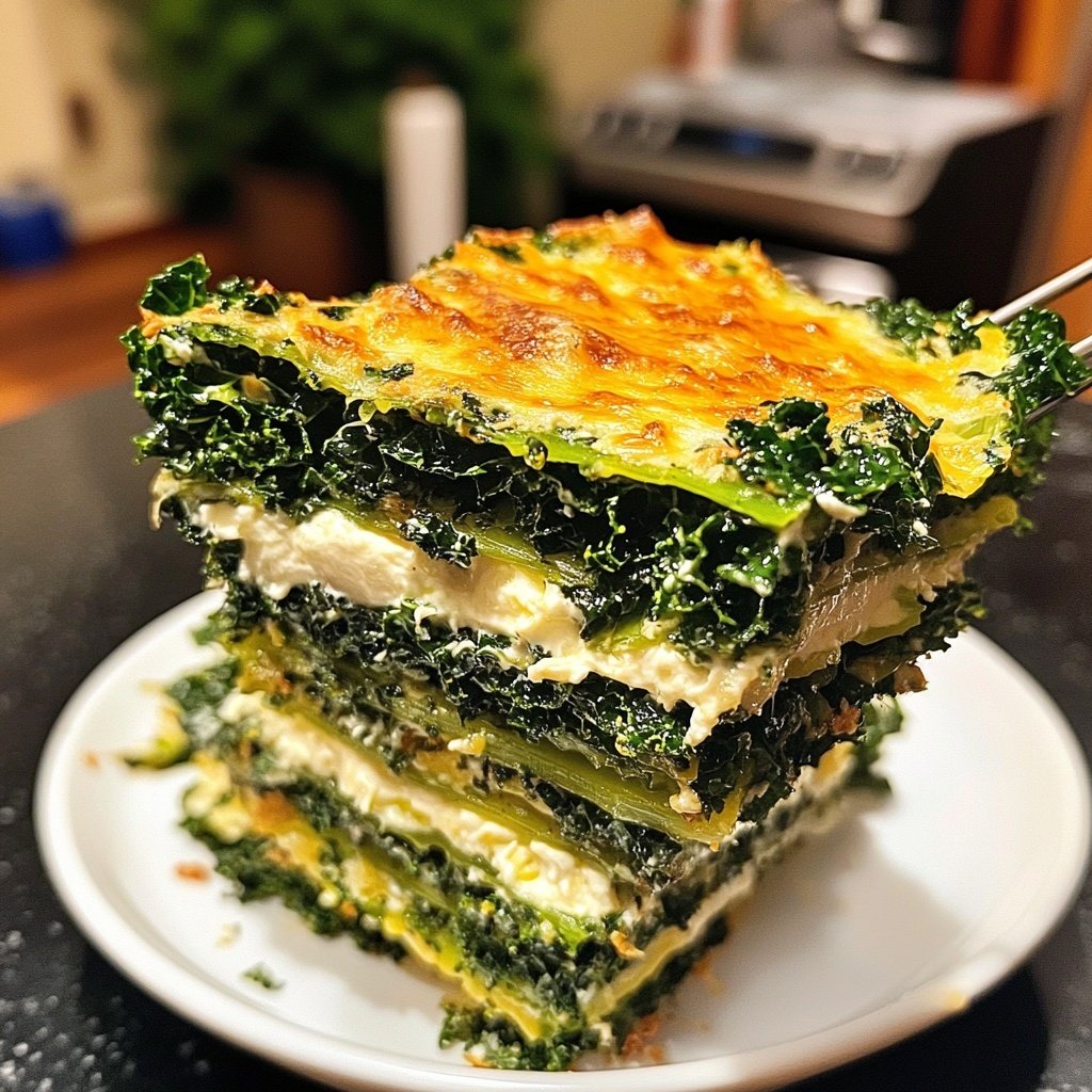 Grünkohlauflauf mit Frischkäse – eiweißreiches Low-Carb-Rezept